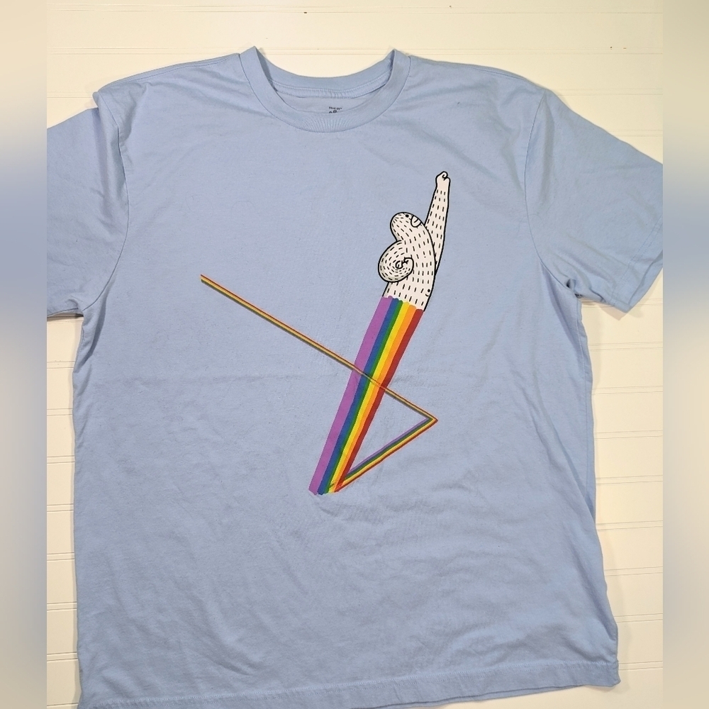 GAP Blue Rainbow Frank Ape Tee
